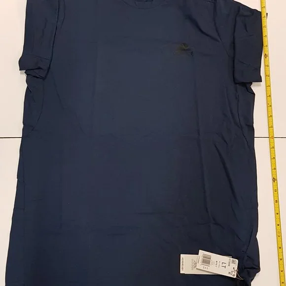 adidas Men's Navy t-Shirt Size Large Tall LT - Picture 3 of 3